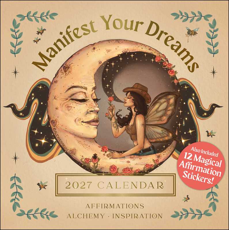 2027 Manifest Your Dreams Wall Calendar by Alexis  Rakun