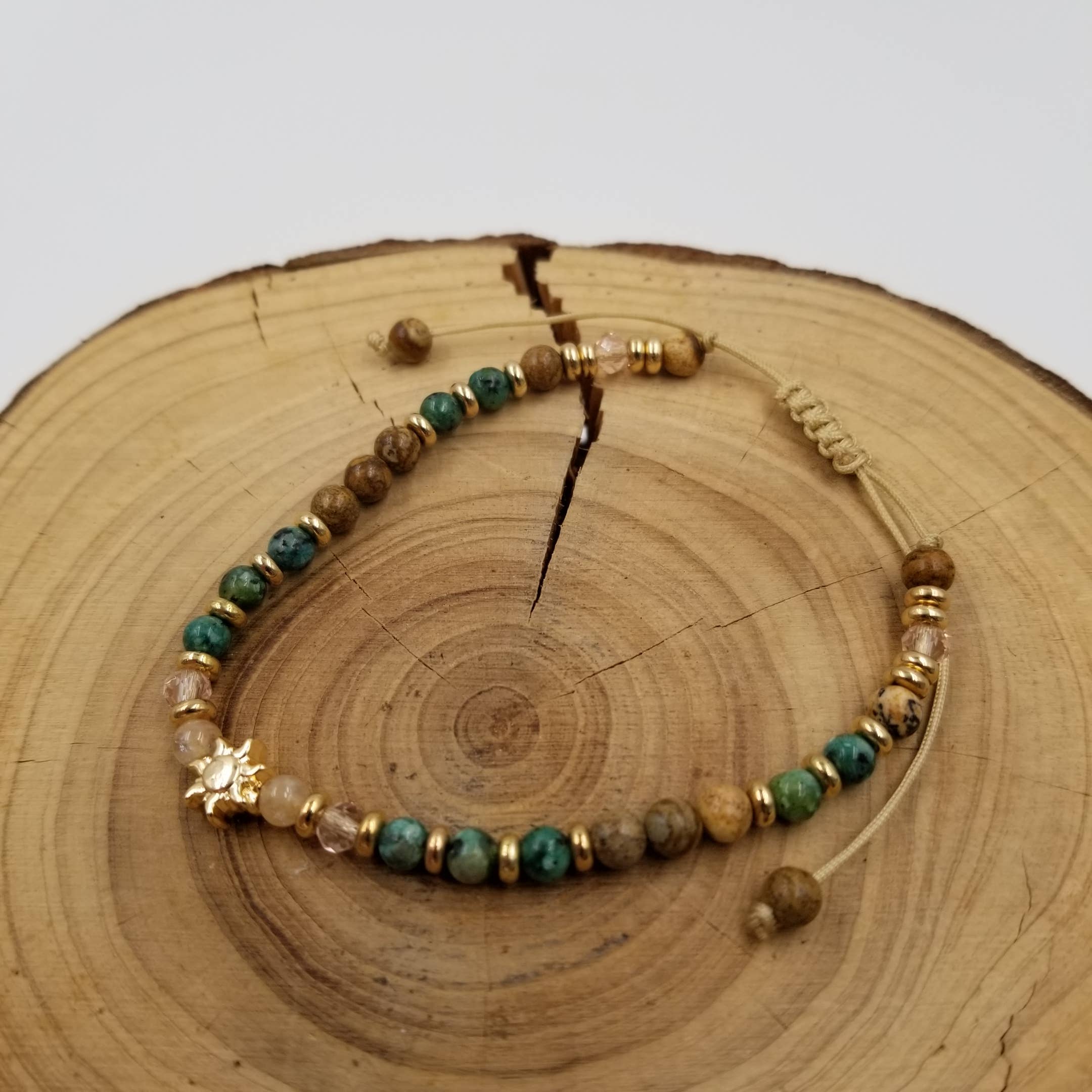 Solar Radiance Natural Stone Bracelet