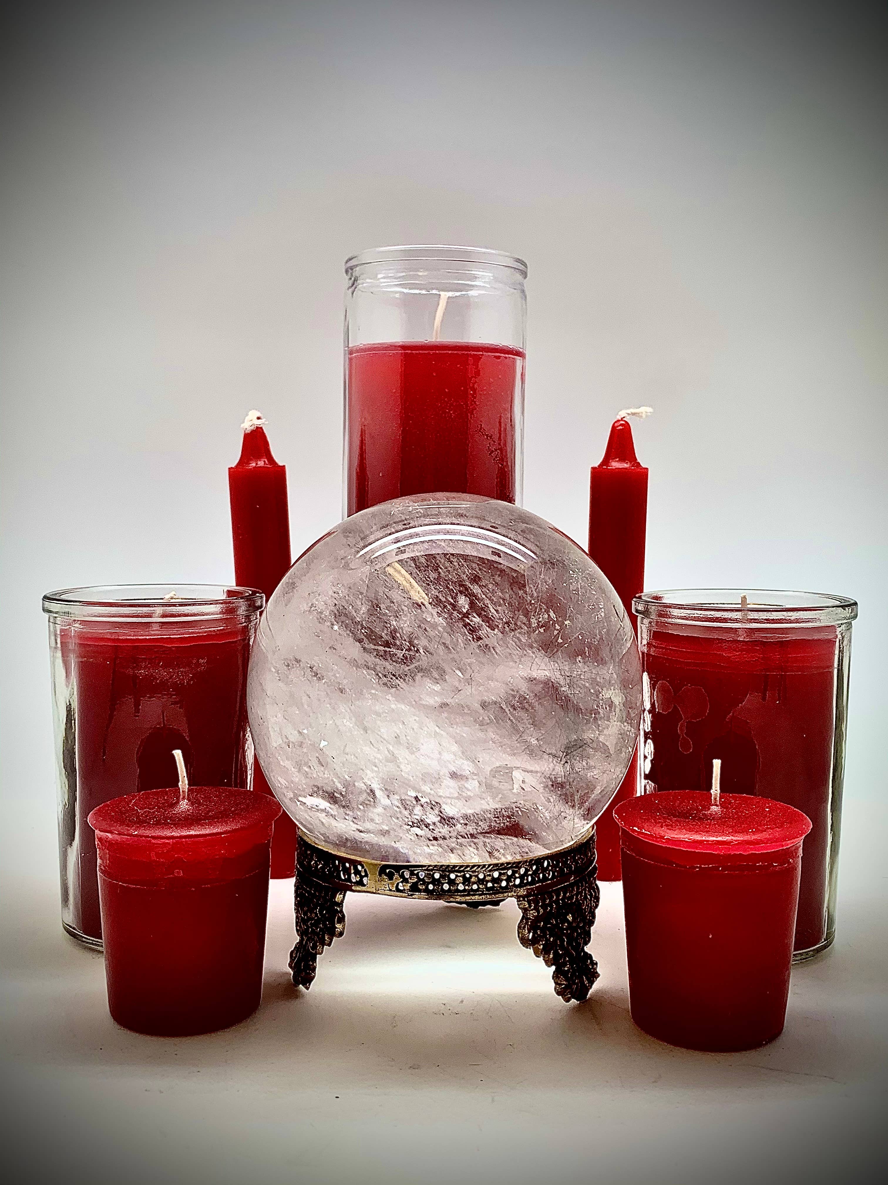 Red 7 Day Prayer Candle - Passion, Attraction, Love, Desire