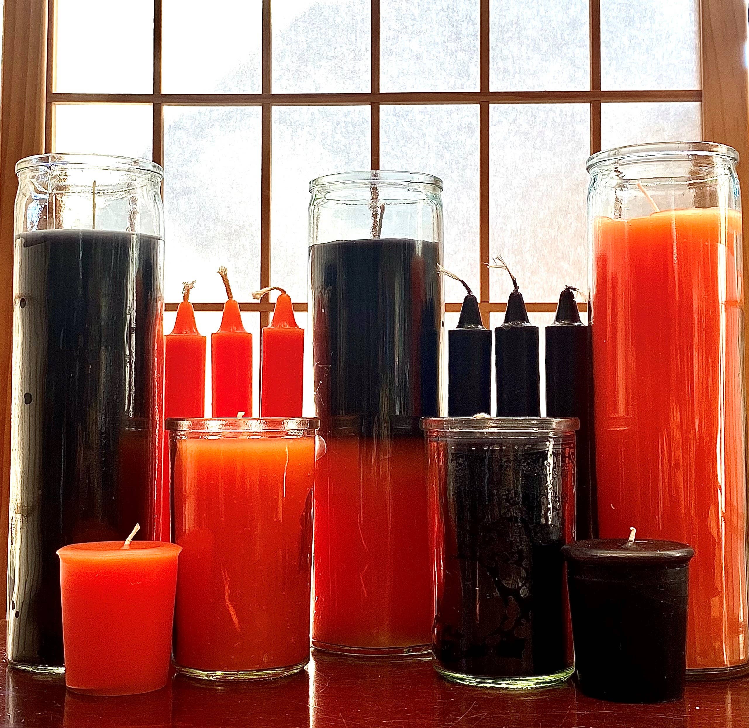 Black 7 Day Prayer Candle - Protection, Strength