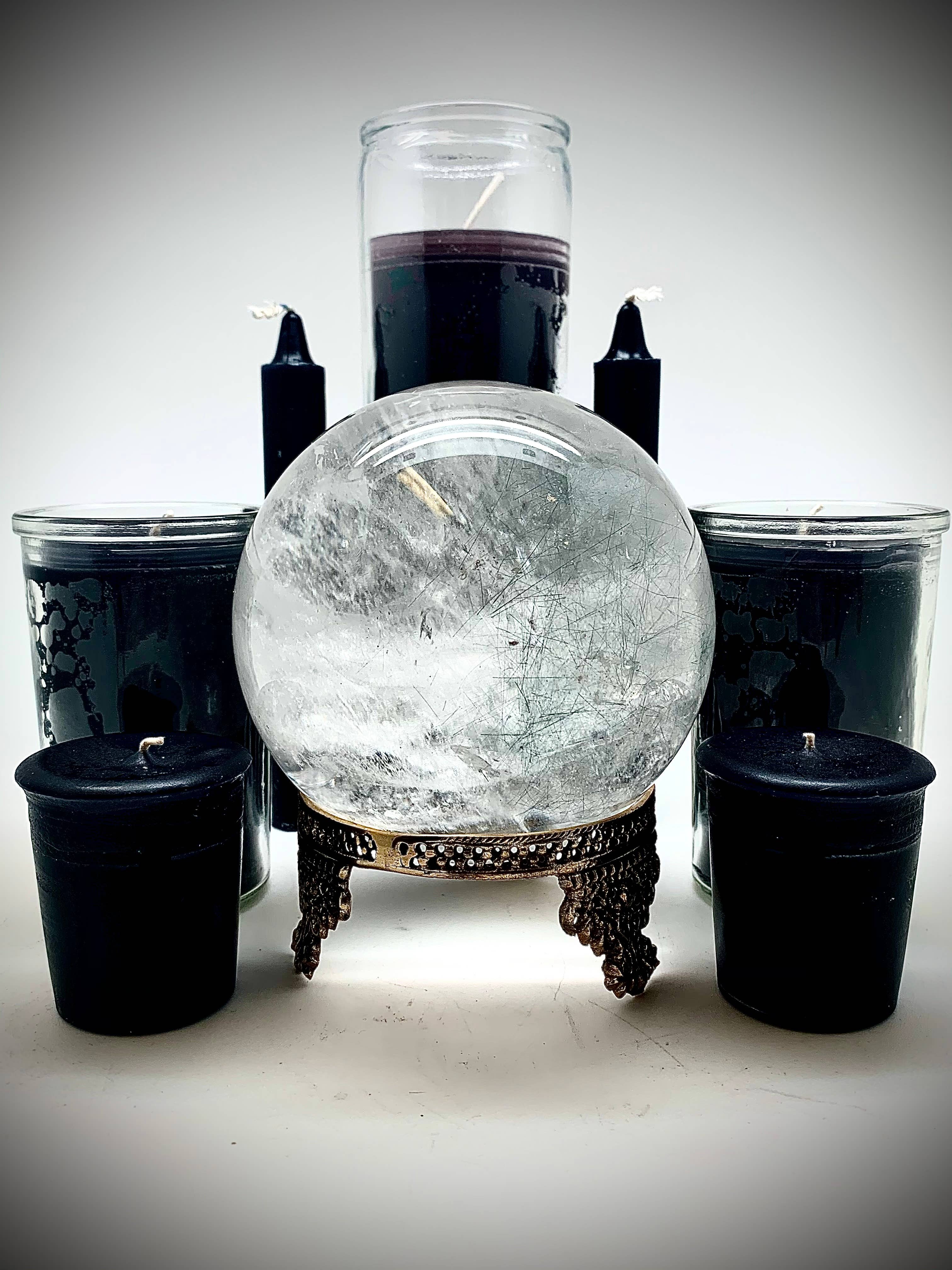 Black 7 Day Prayer Candle - Protection, Strength