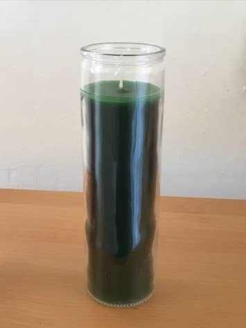 Green 7 Day Prayer Candle - Money, Beauty, Prosperity