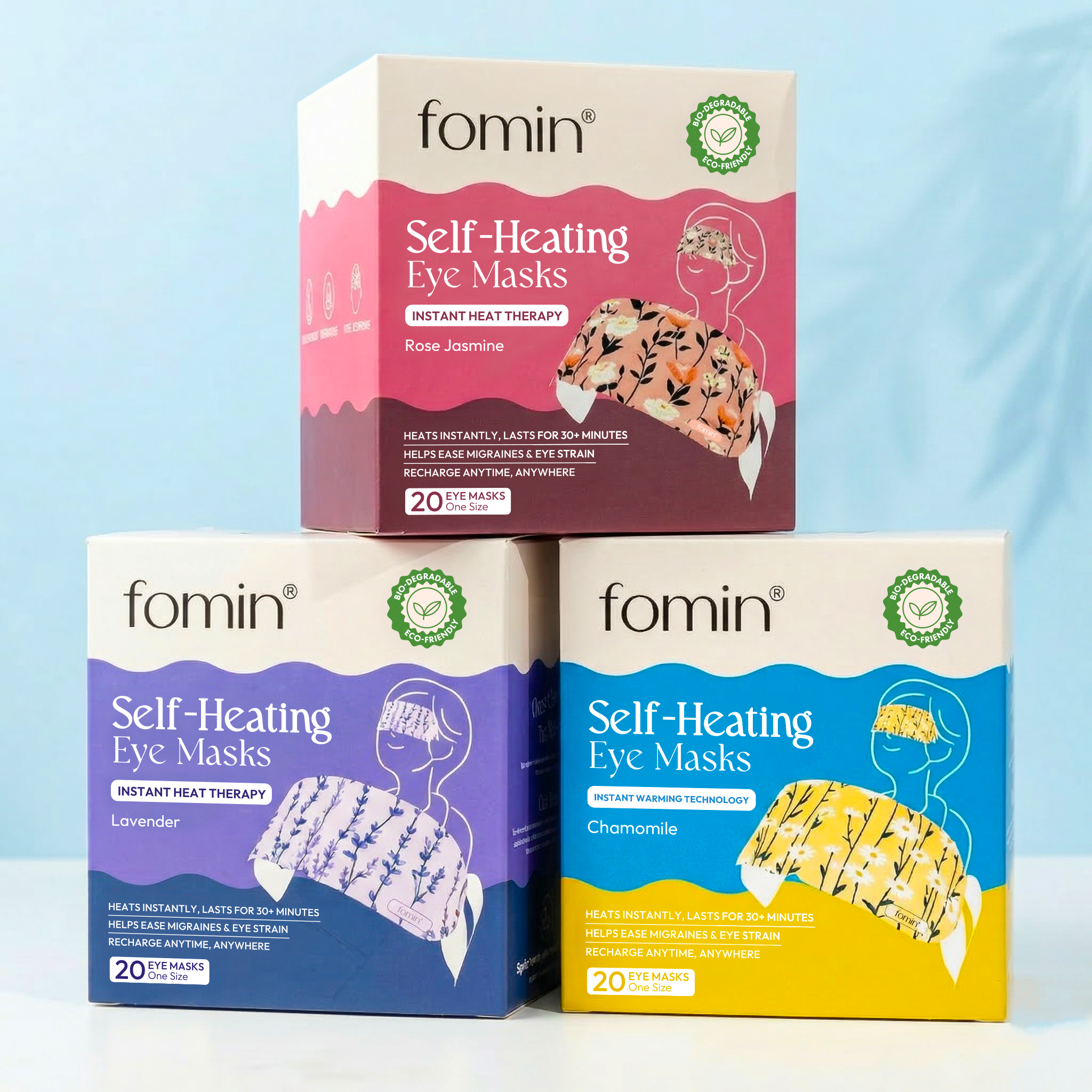 Self-Heating Eye Mask 20 Pack | Self Care | Migraine & Sleep