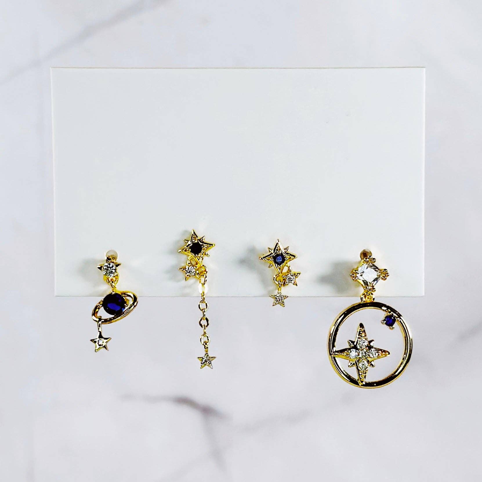 Cosmic Charm Earring Set