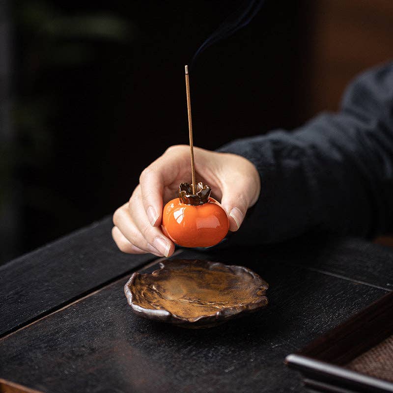 Persimmon Incense Holder