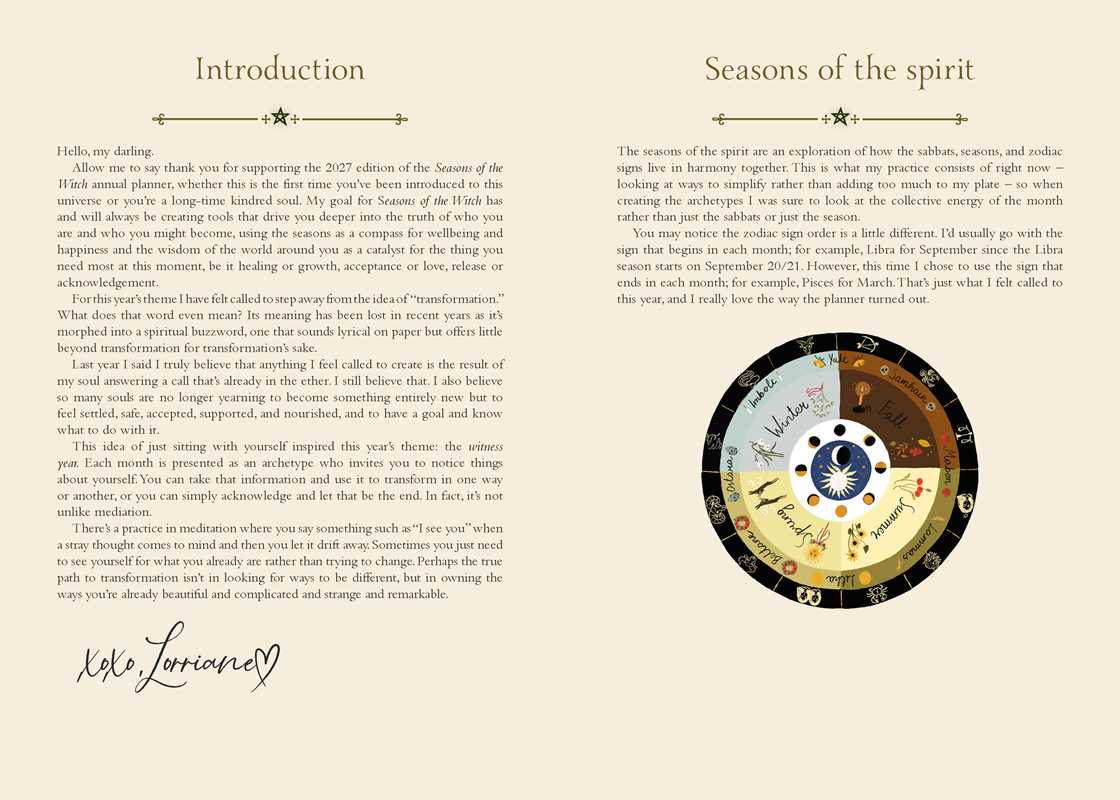 Calendario planificador 2027 Seasons of the Witch de Lorriane Anderson